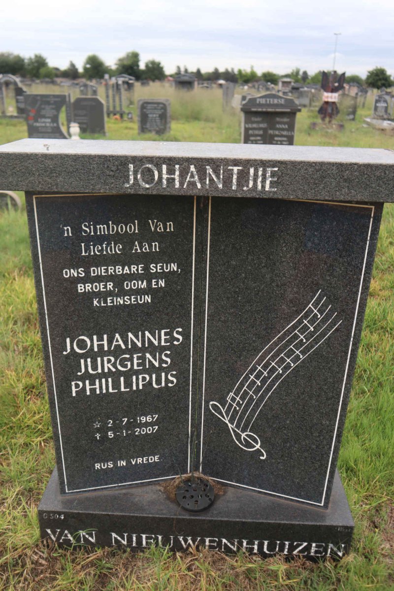 NIEUWENHUIZEN Johannes Jurgens Phillipus, van 1967-2007