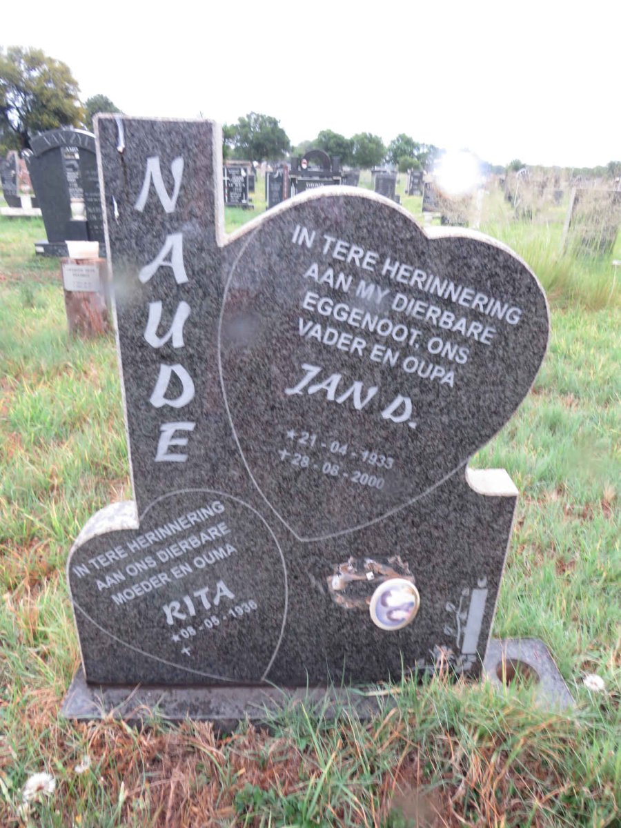 NAUDE Jan D. 1933-2000 & Rita 1938-