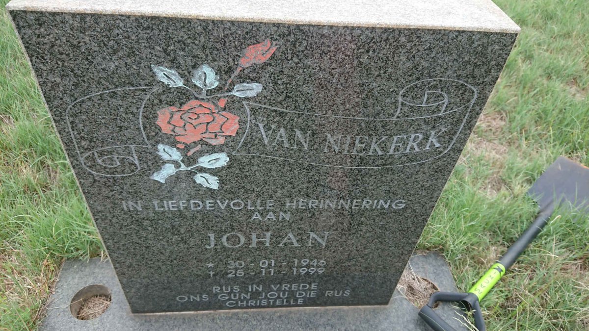 NIEKERK Johan, van 1946-1999