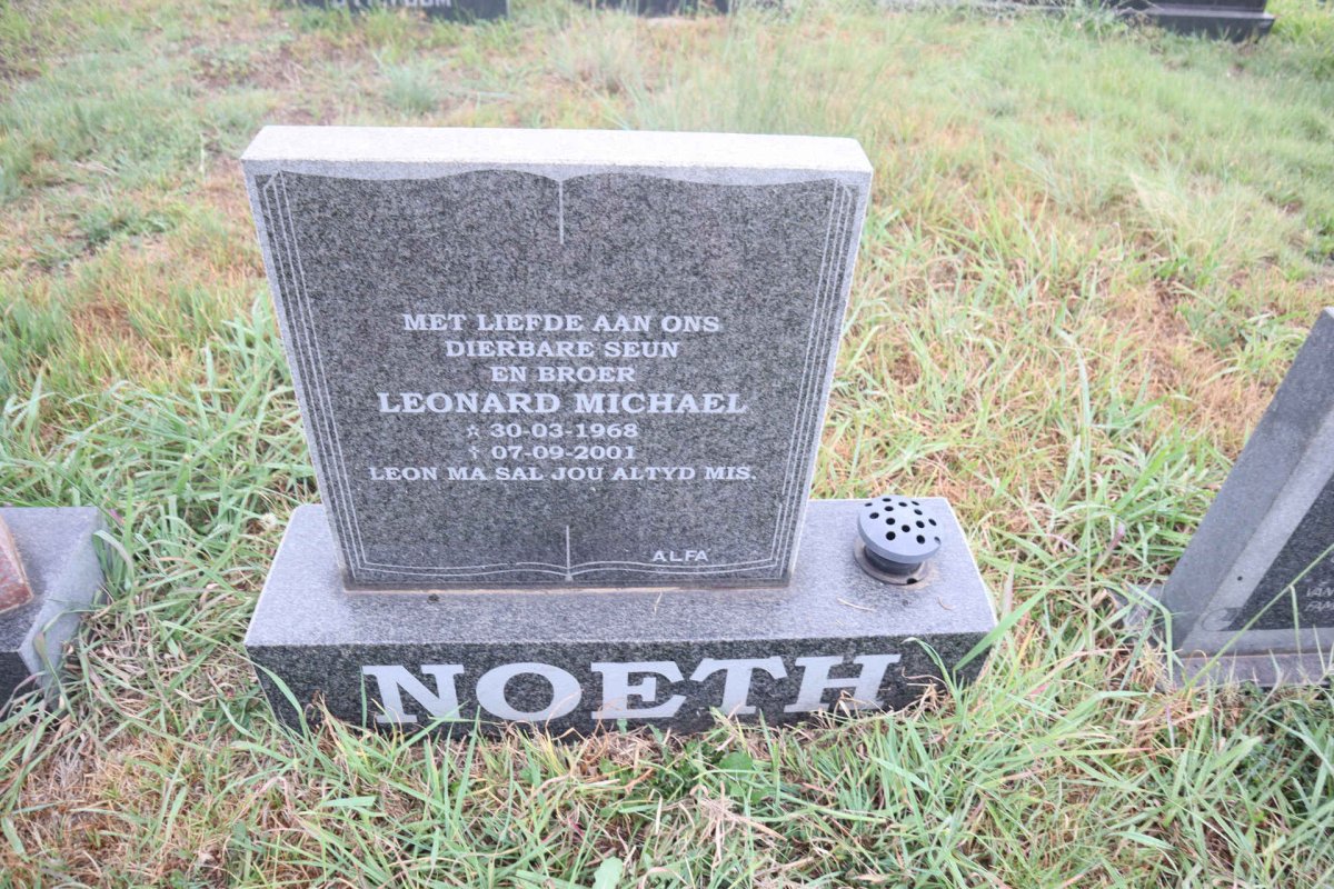 NOETH Leonard Michael 1968-2001