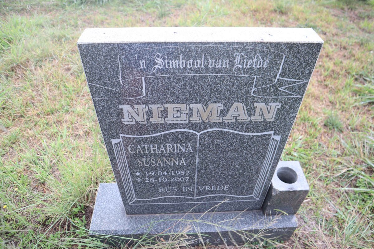 NIEMAN Catharina Susanna 1952-2007
