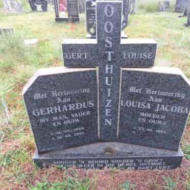 OOSTHUIZEN Gerhardus 1948-2000 & Louisa Jacoba 1955-