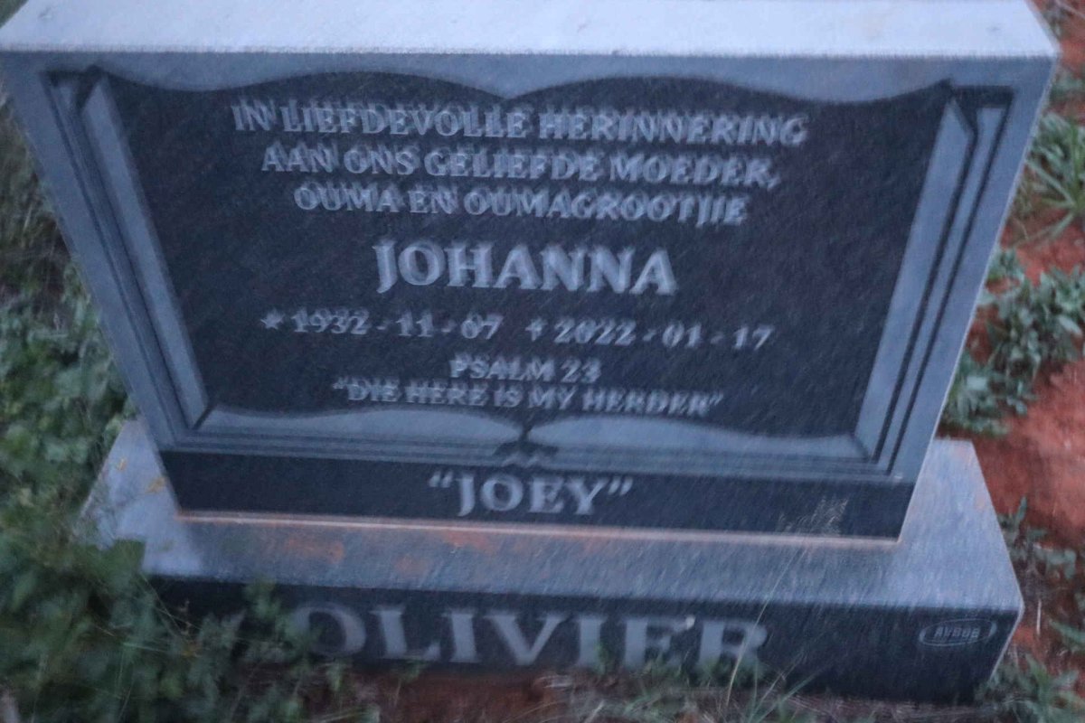 OLIVIER Johanna 1932-2022