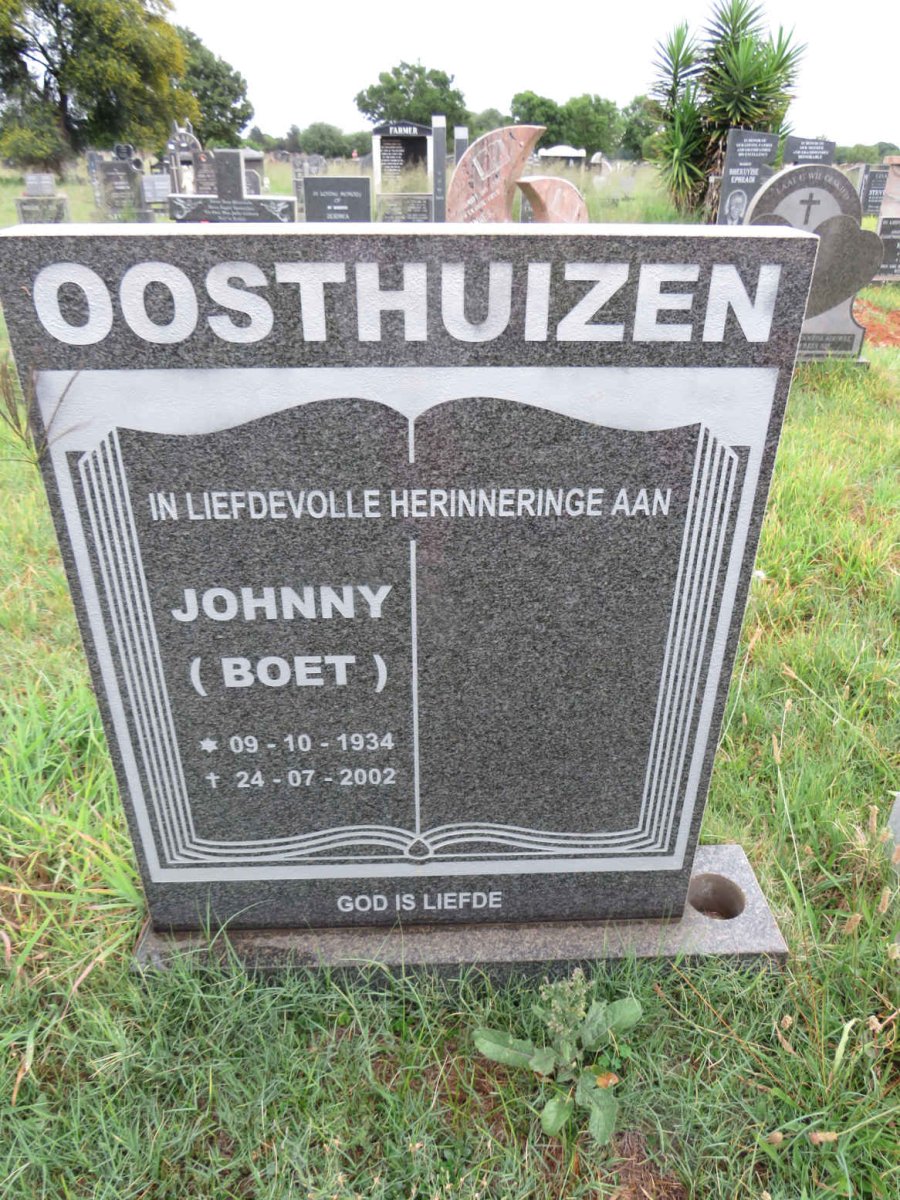 OOSTHUIZEN Johnny 1934-2002