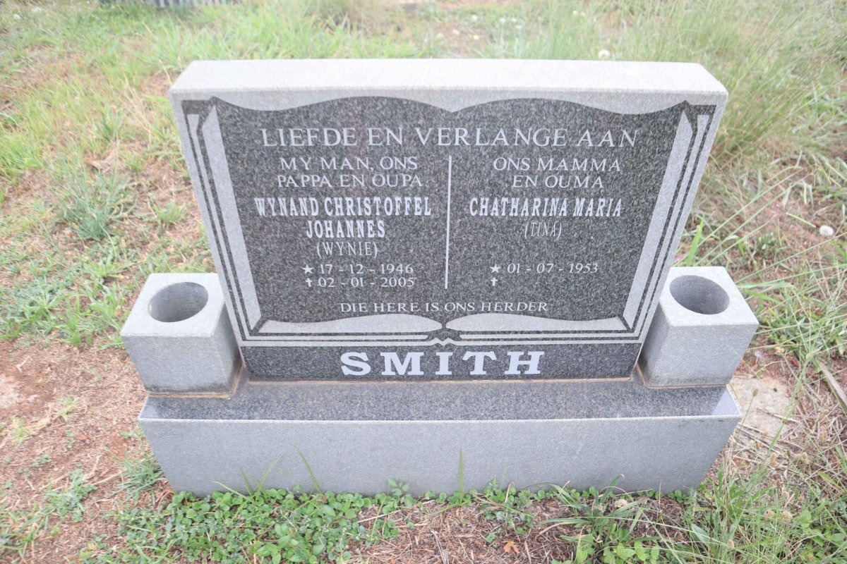 SMITH Wynand Christoffel Johannes 1946-2005 & Chatharina Maria 1953-