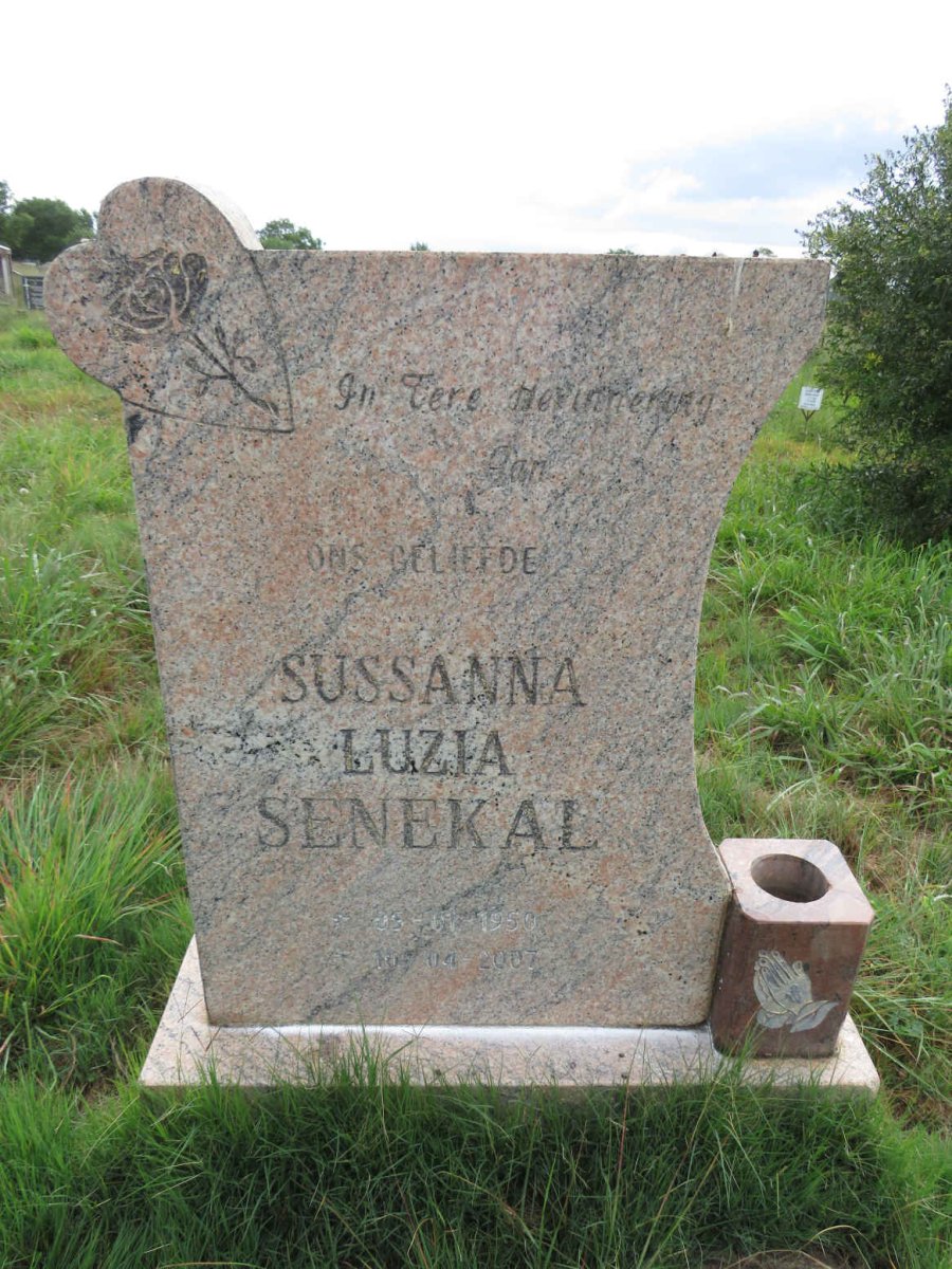 SENEKAL Sussanna Luzia 1950-2007