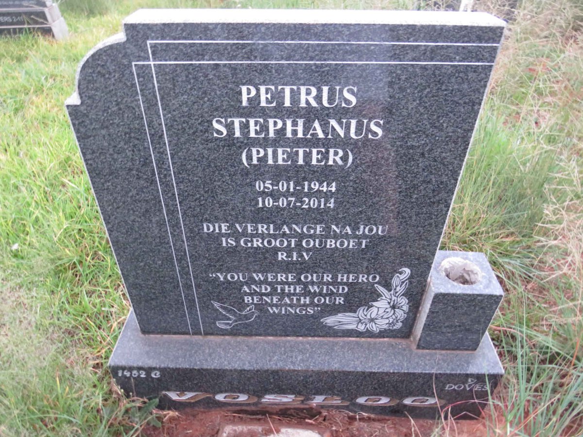 VOSLOO Petrus Stephanus 1944-2014