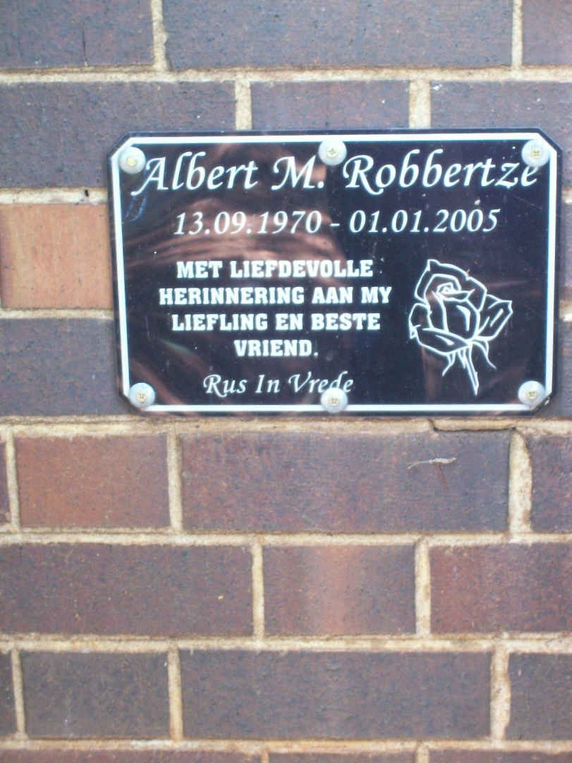 ROBBERTZE Albert M. 1970-2005