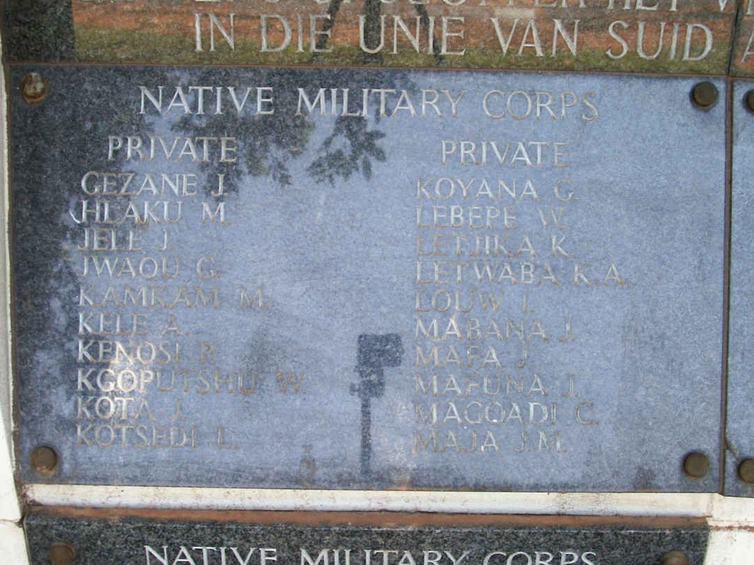 16. Memorial for the Native Military Corps