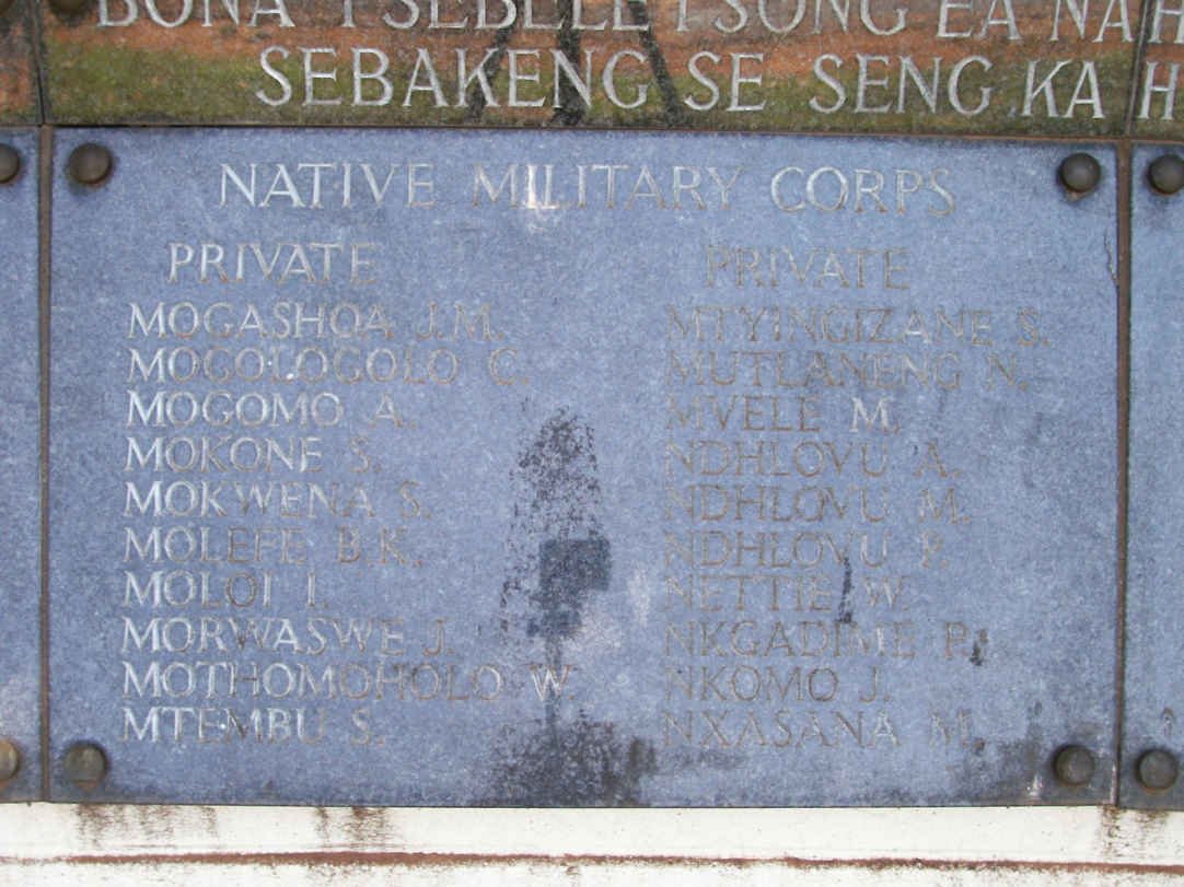 18. Memorial for the Native Military Corps