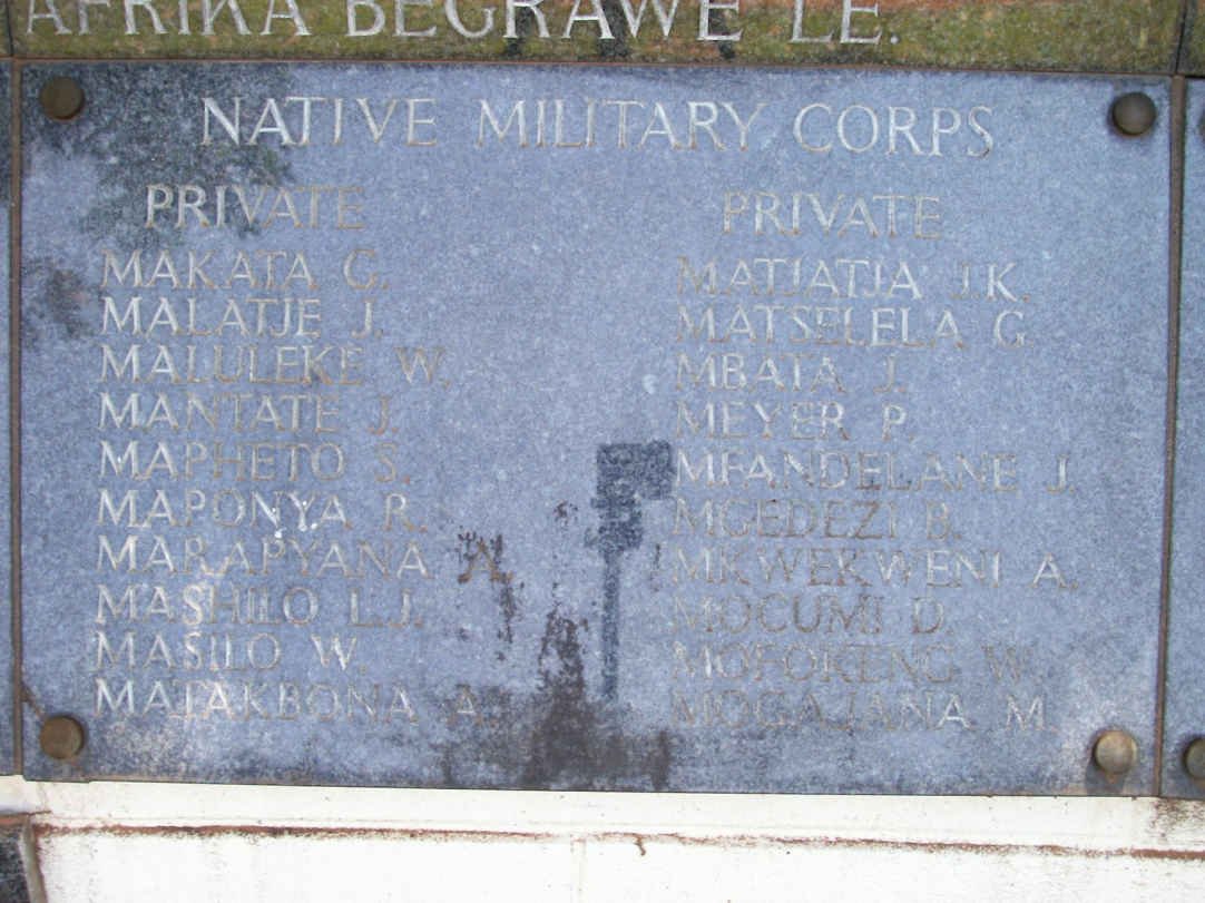 17. Memorial for the Native Military Corps