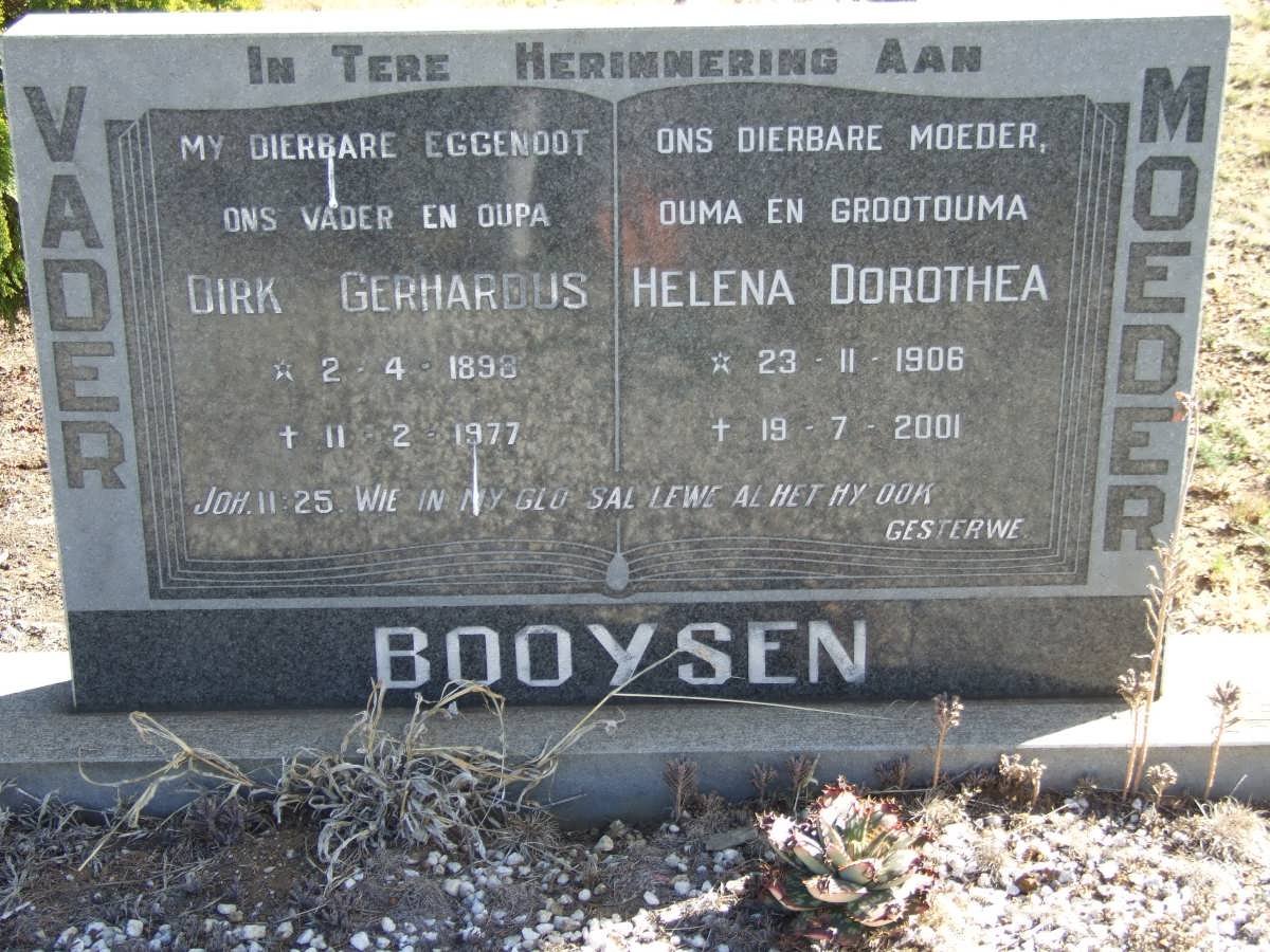 BOOYSEN Dirk Gerhardus 1898-1977 &amp; Helena Dorothea 1906-2001