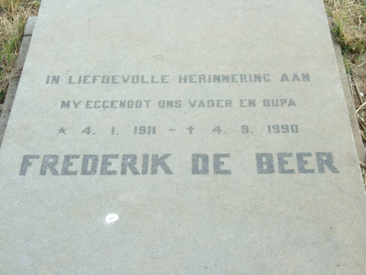 BEER Frederik, de 1911-1990