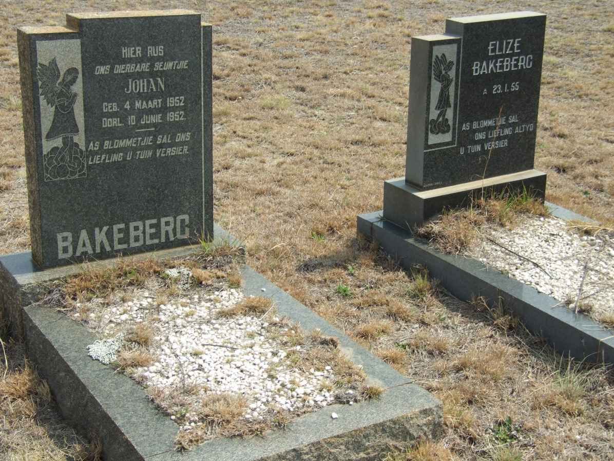 BAKEBERG Johan 1952-1952 :: BAKEBERG Elize 1955-1955