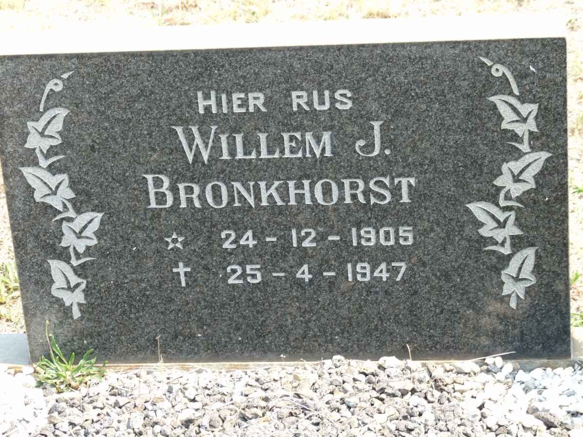 BRONKHORST Willem J. 1905-1947