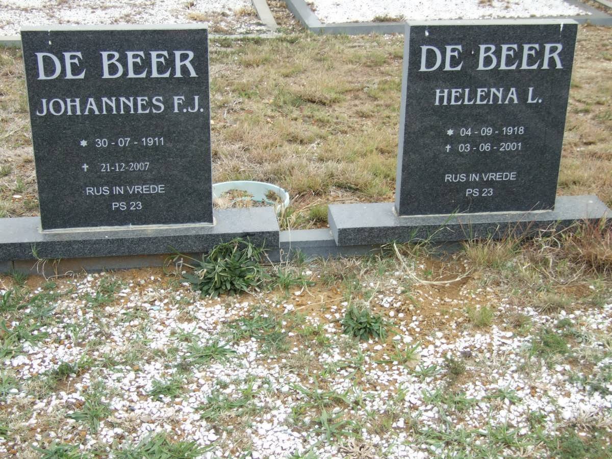 BEER Johannes F.J. 1911-2007 &amp; Helena L. 1918-2001