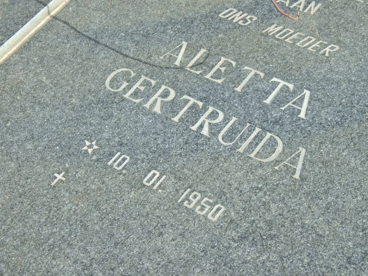 BOTHA Aletta Gertruida 1950-