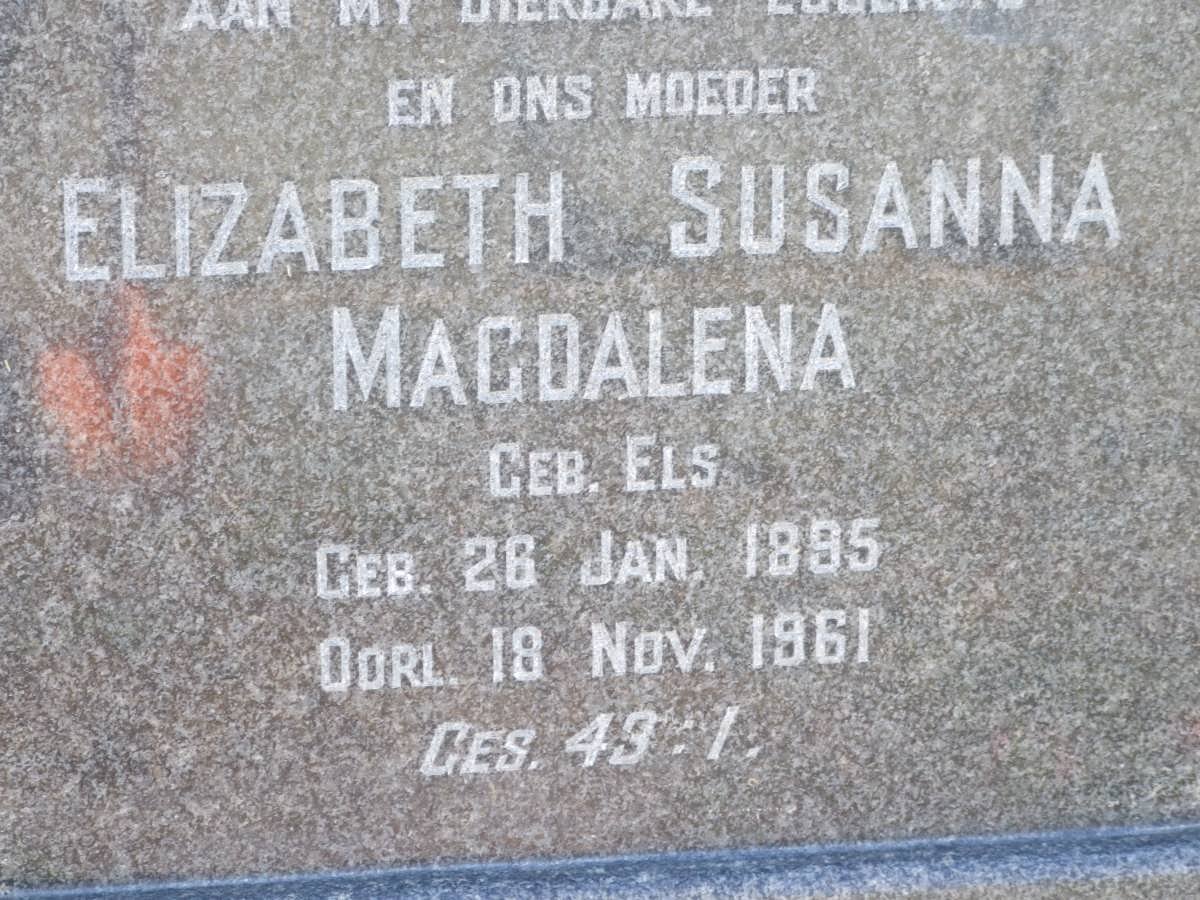 BLIGNAUT Elizabeth Susanna Magdalena nee ELS 1895-1961