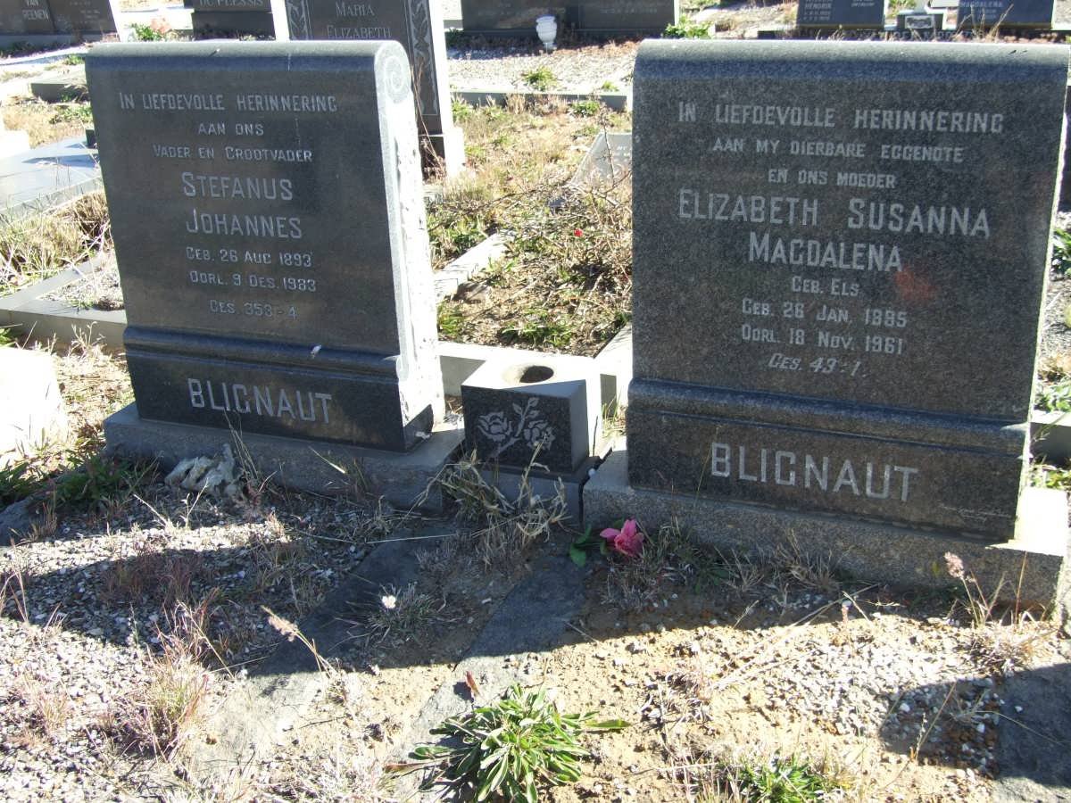 BLIGNAUT Stefanus Johannes 1893-1983 &amp; Elizabeth Susanna Magdalena ELS 1895-1961