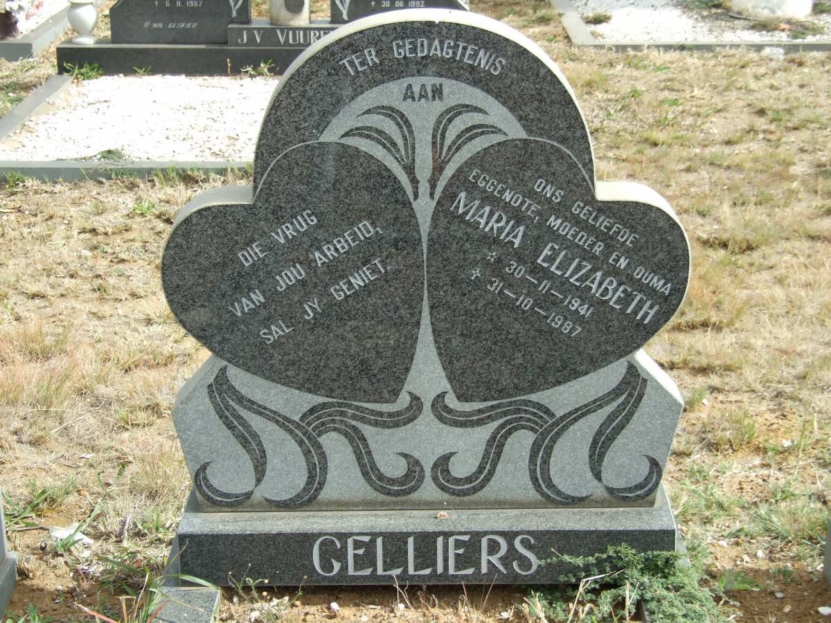 CELLIERS Maria Elizabeth 1941-1987