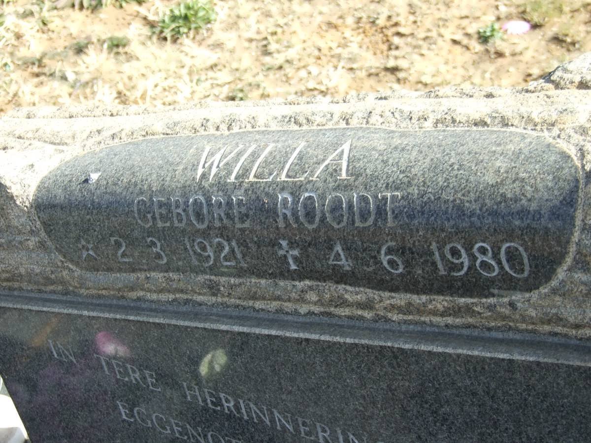 ELS Willa nee ROODT 1921-1980