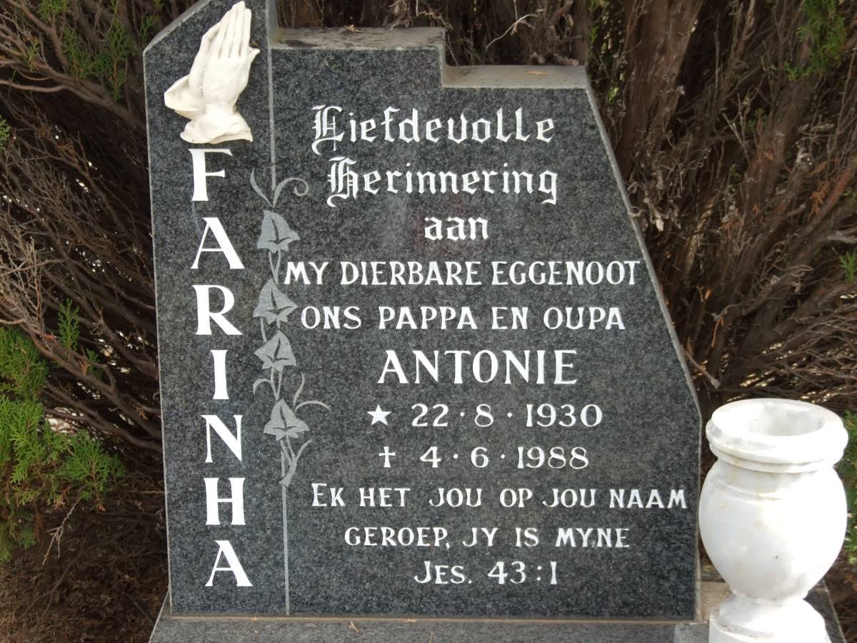 FARINHA Antonie 1930-1988