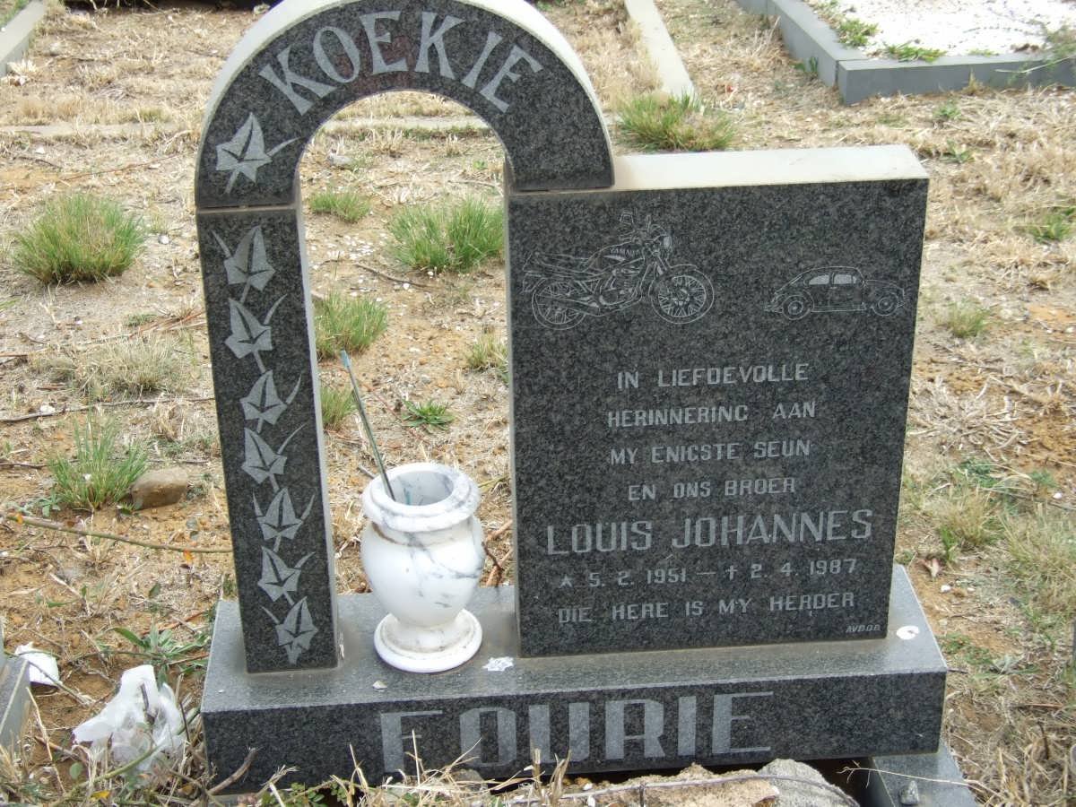 FOURIE Louis Johannes 1951-1987