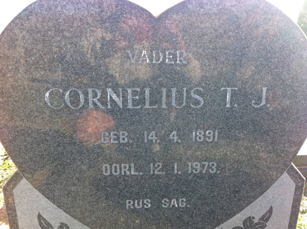 FERREIRA Cornelius T.J. 1891-1973