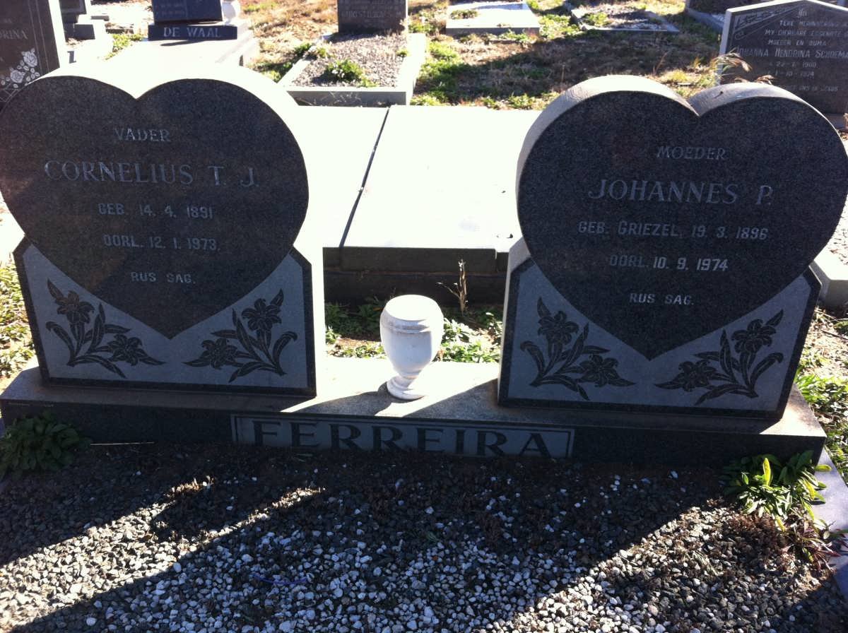 FERREIRA Cornelius T.J. 1891-1973 &amp; Johannes P. COETZEE 1896-1974