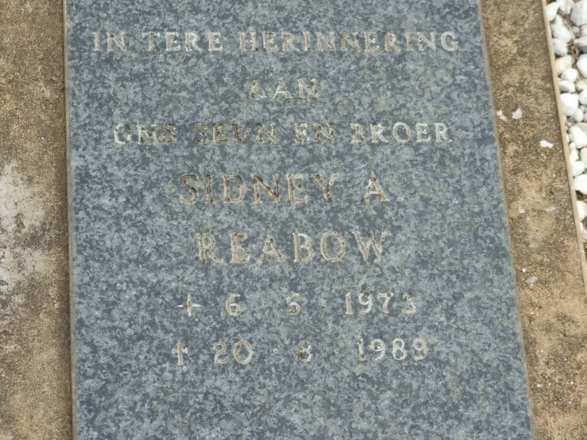 REABOW Sidney A. 1973-1989