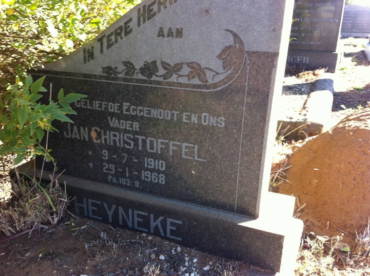 HEYNEKE Jan Christoffel 1910-1968