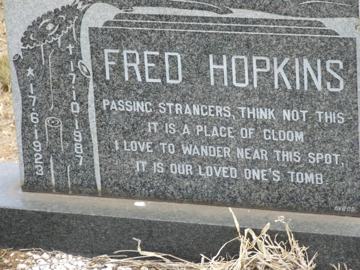 HOPKINS Fred 1923-1987