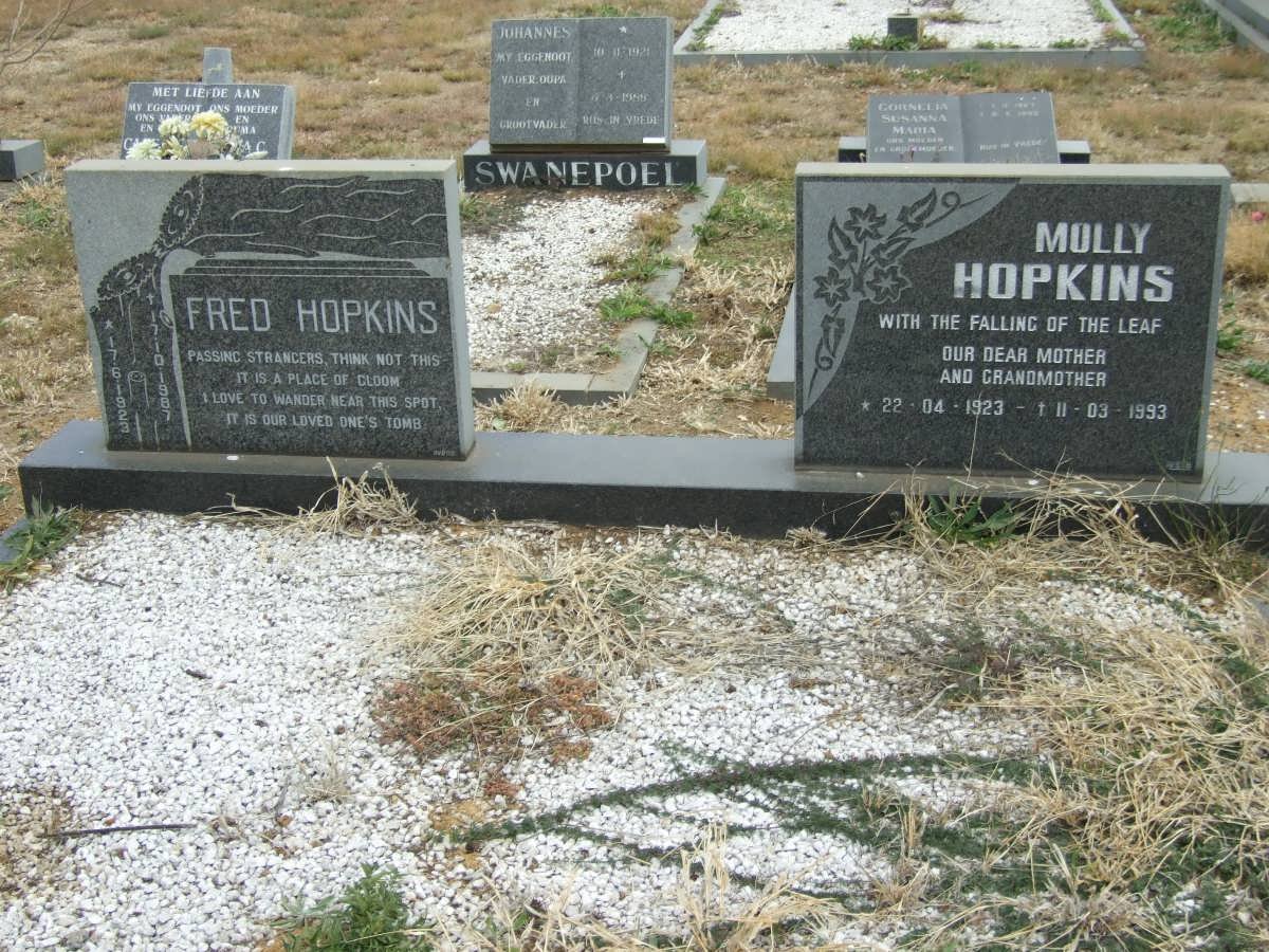 HOPKINS Fred 1923-1987 &amp; Molly 1923-1993