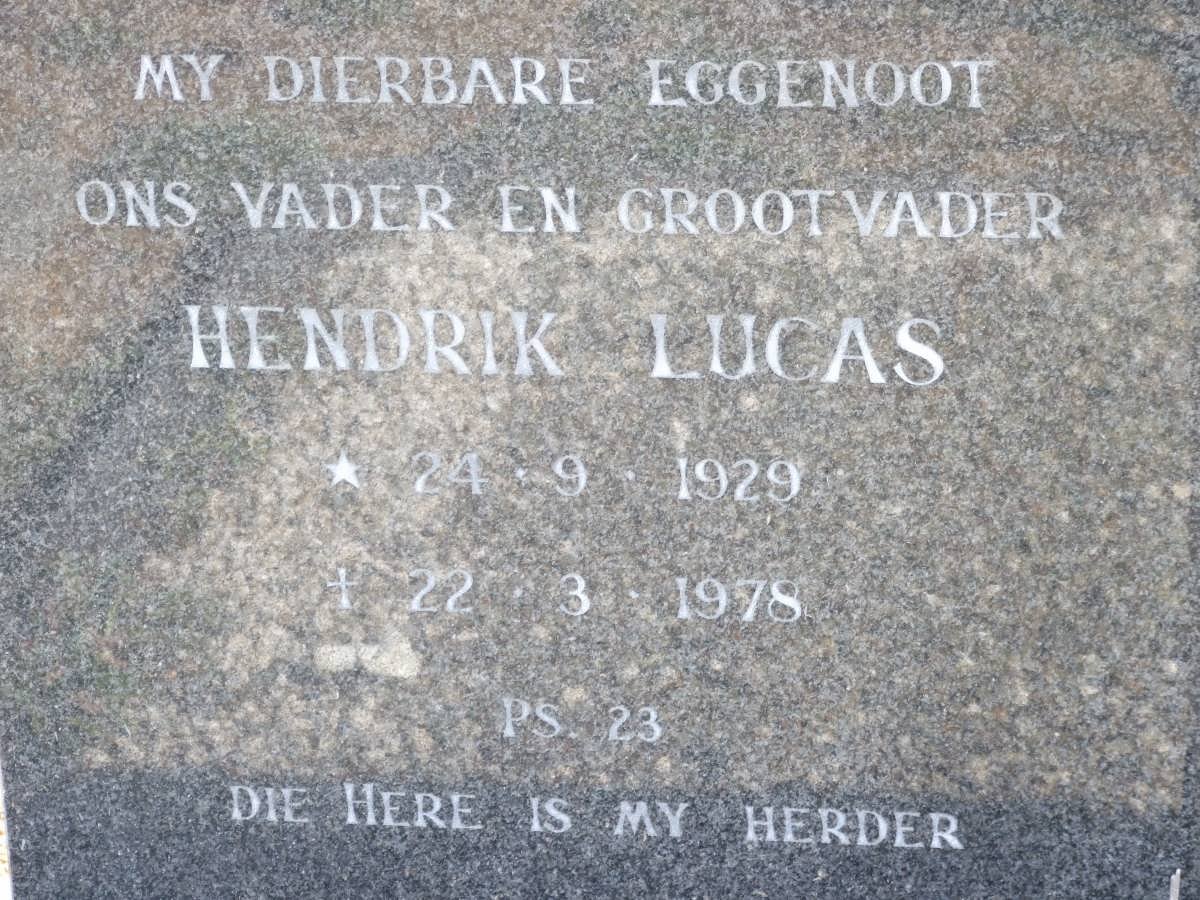HAVENGA Hendrik Lucas 1929-1978 