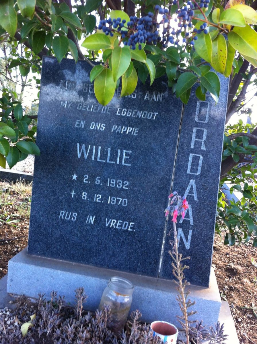 JORDAAN Willie 1932-1970