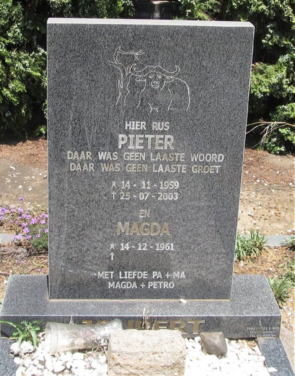 JOUBERT Pieter 1959-2003 &amp; Magda 1961-
