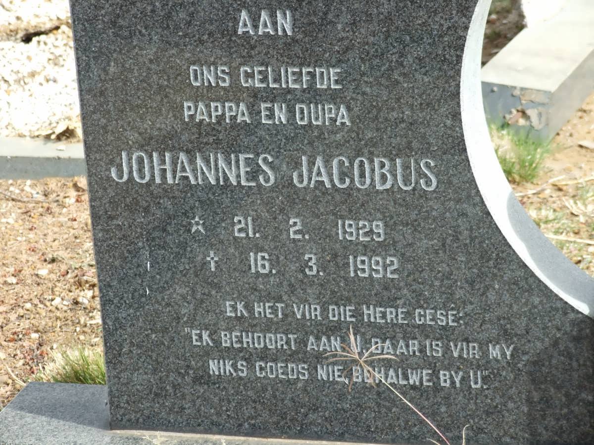 JORDAAN Johannes Jacobus 1929-1992