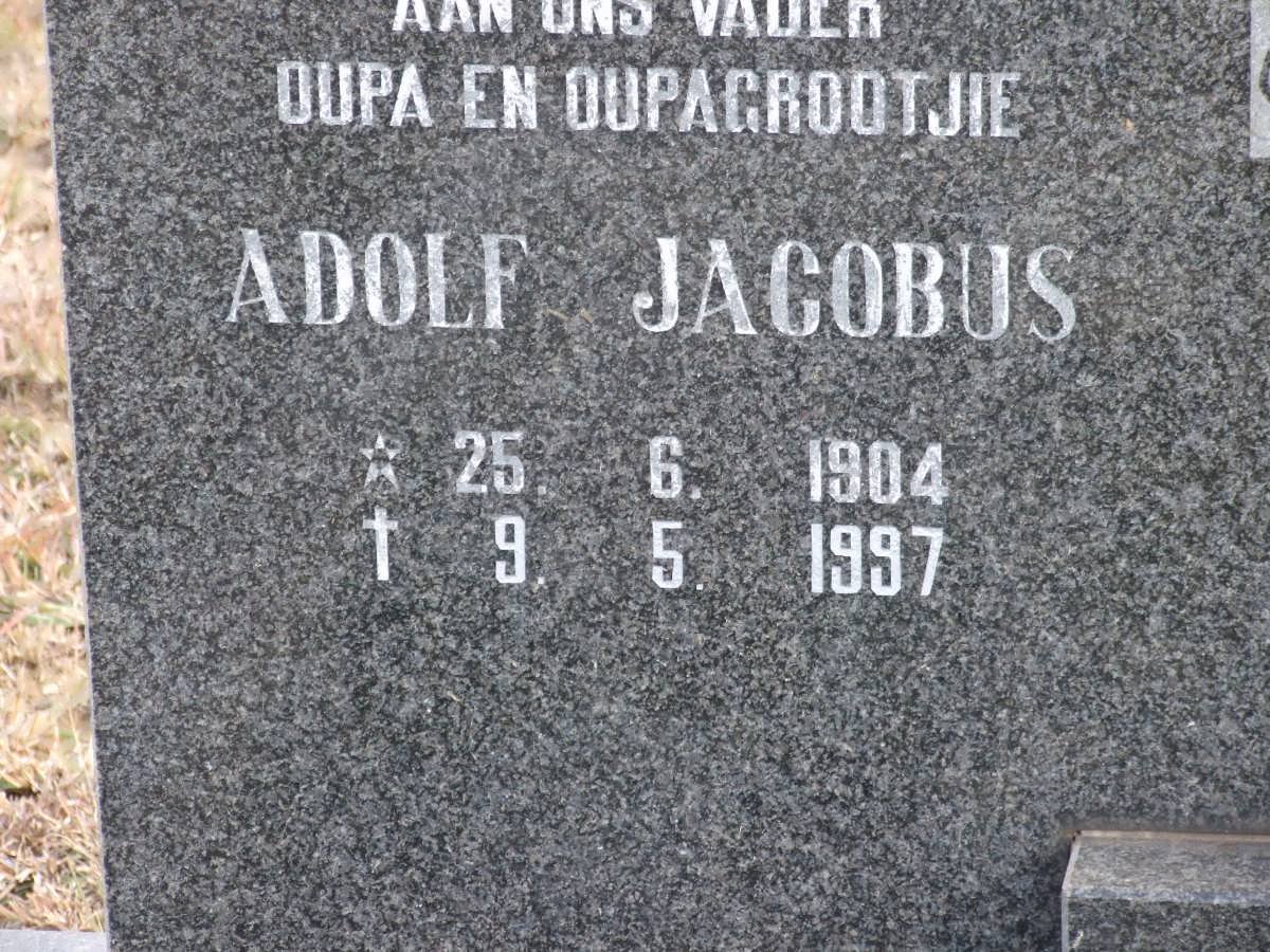 JONKER Adolf Jacobus 1904-1997 