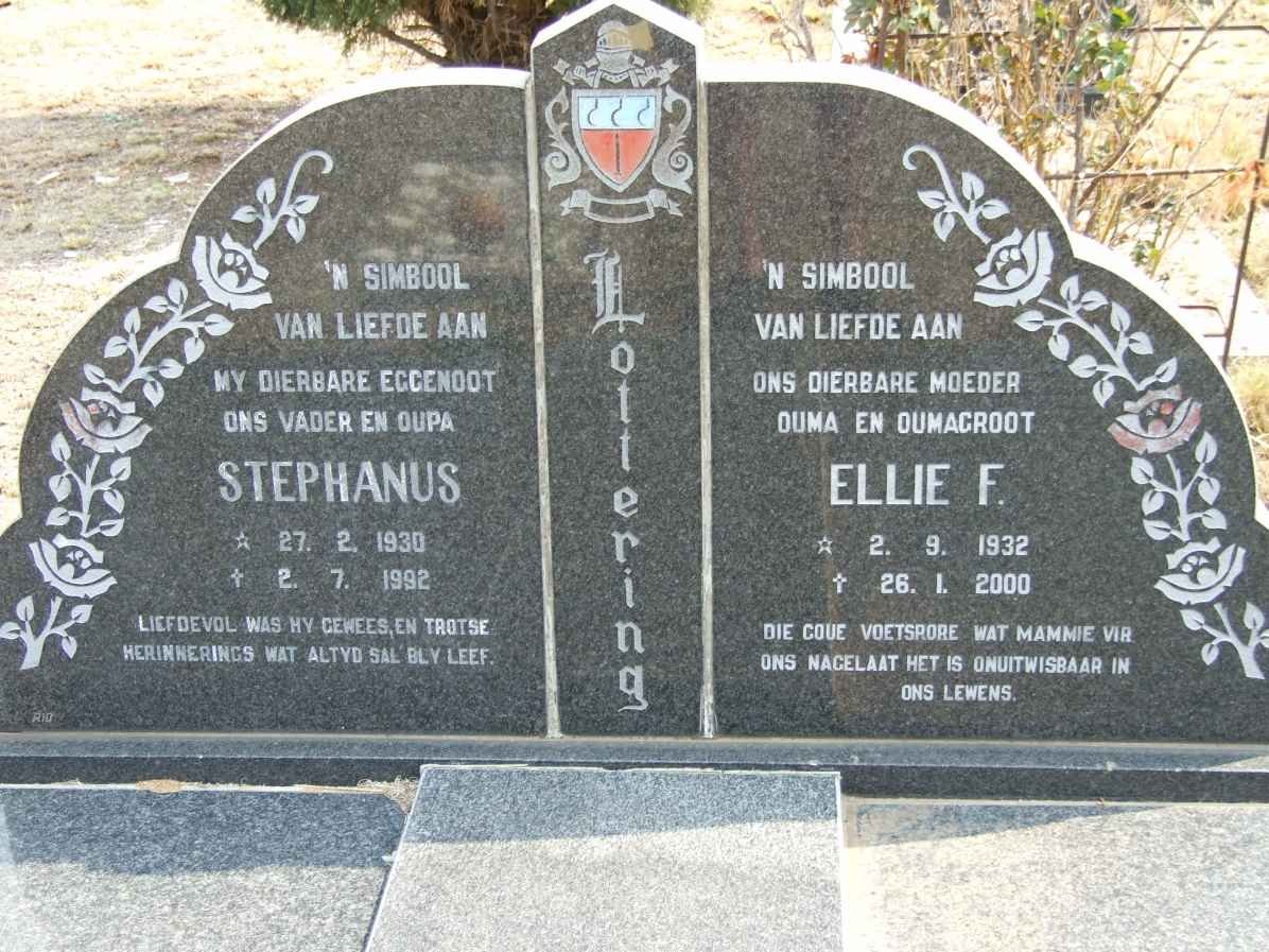 LOTTERING Stephanus 1930-1992 &amp; Ellie F. 1932-2000
