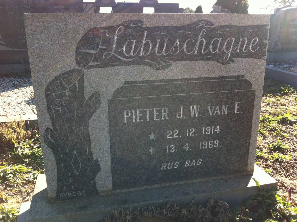 LABUSCHAGNE Pieter J.W. van E. 1914-1969