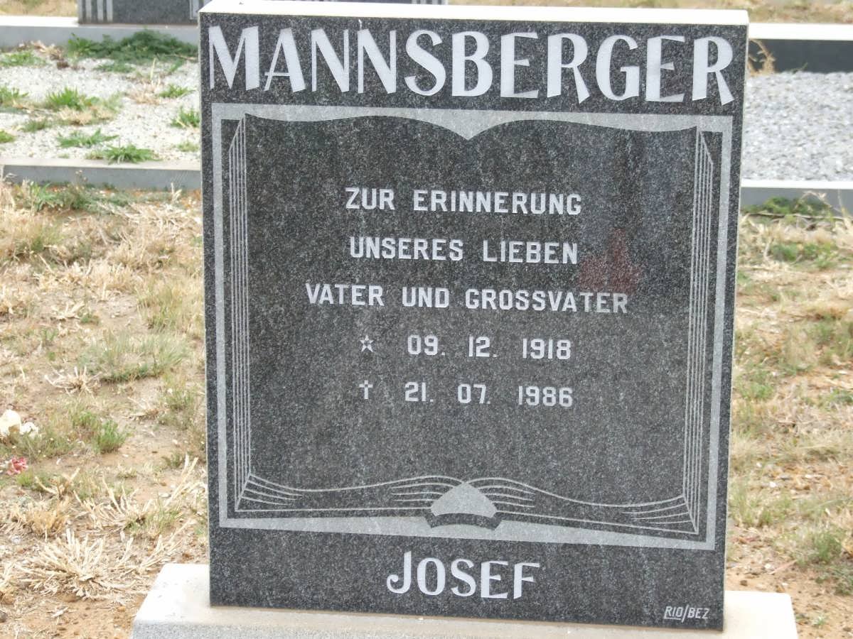 MANNSBERGER Josef 1918-1986