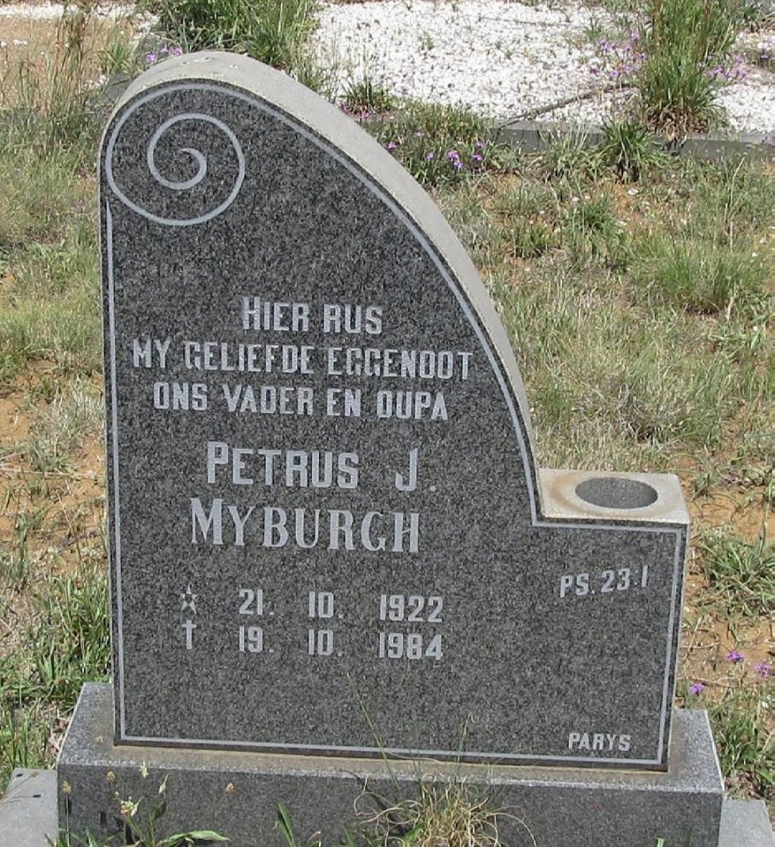 MYBURGH Petrus J. 1922-1984