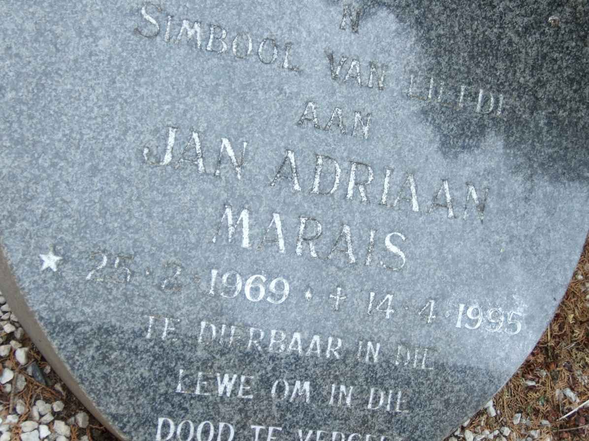 MARAIS Jan Adriaan 1969-1995