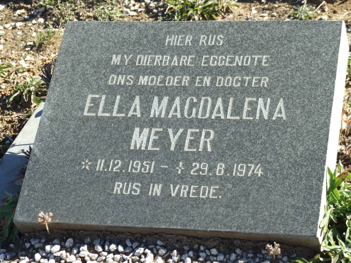 MEYER Ella Magdalena 1951-1974