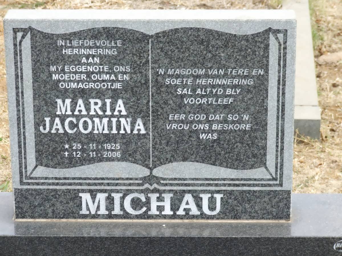 MICHAU Maria Jacomina 1925-2006