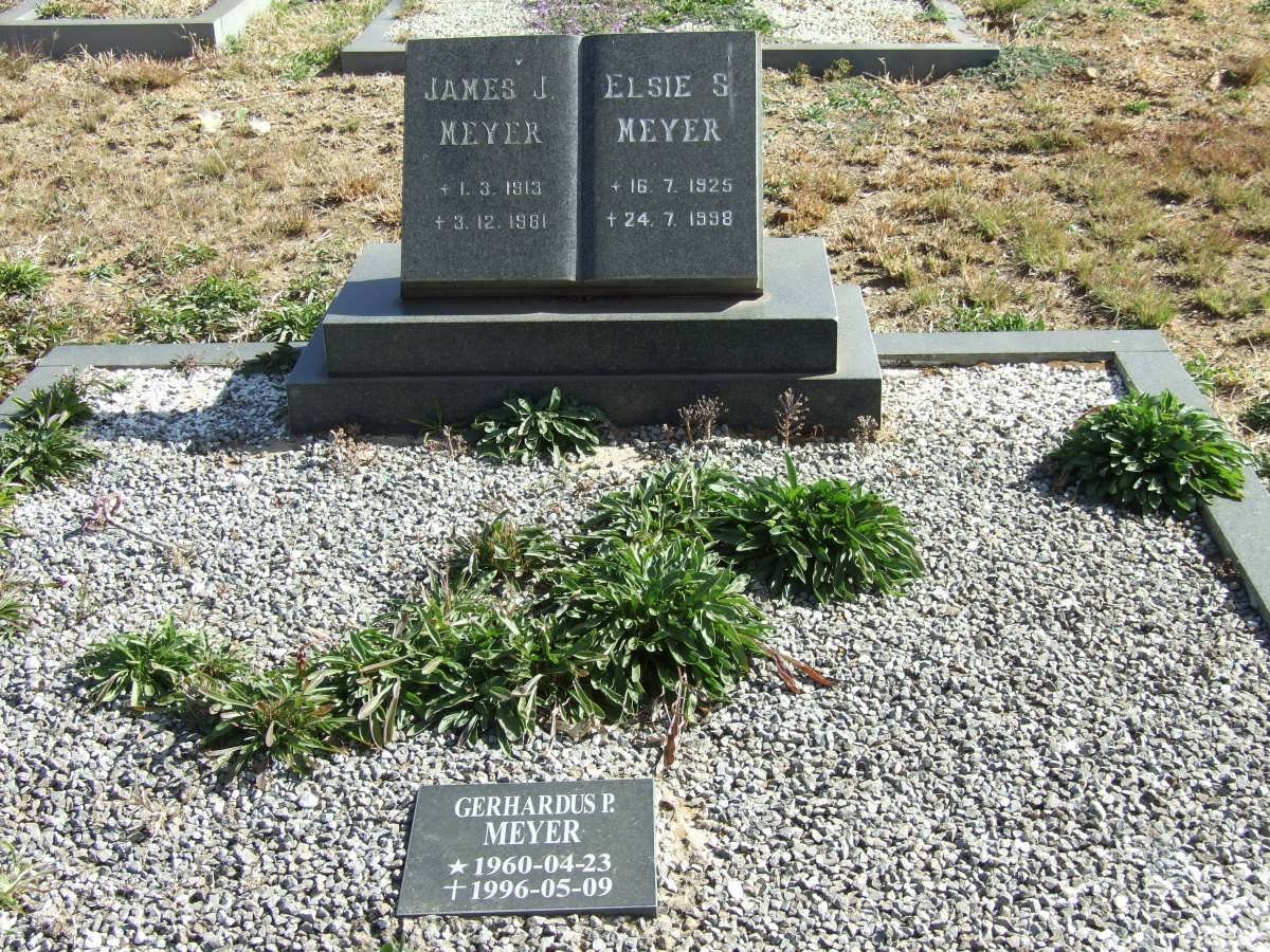 MEYER James J. 1913-1981 &amp; Elsie S. 1925-1998 :: MEYER Gerhardus P. 1960-1996