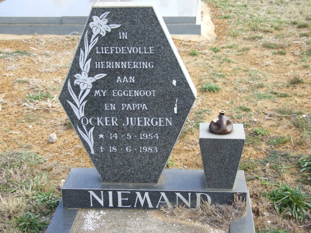 NIEMAND Ocker Juergen 1954-1983