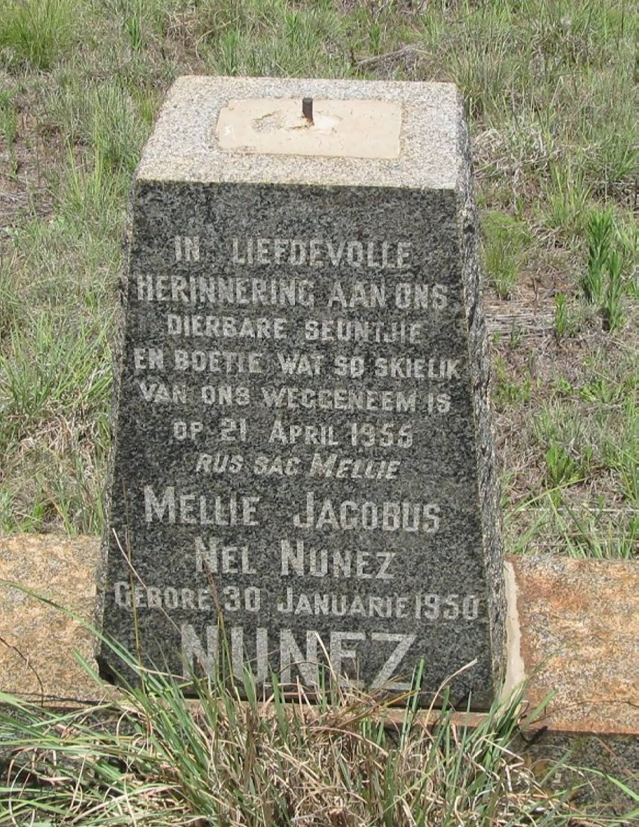NUNEZ Mellie Jacobus Nel 1950-1955