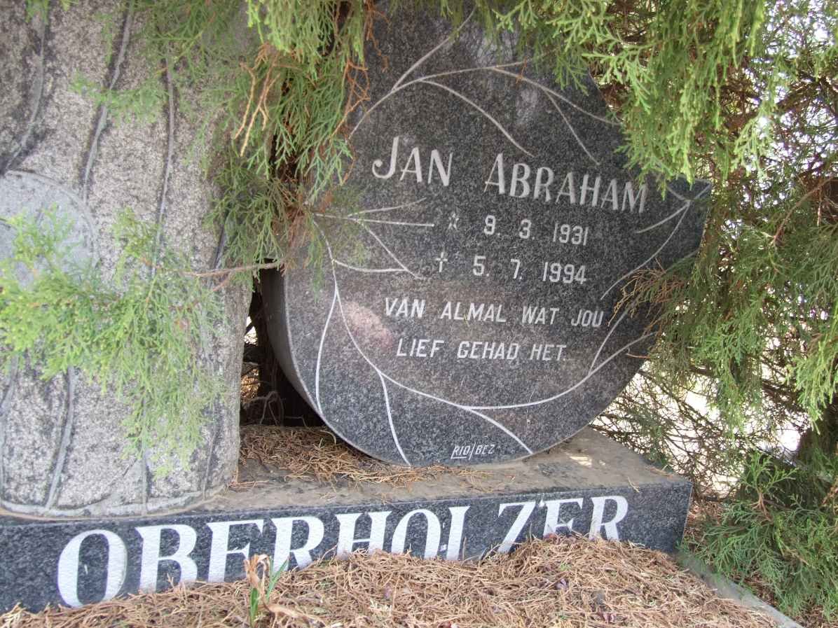 OBERHOLZER Jan Abraham 1931-1994