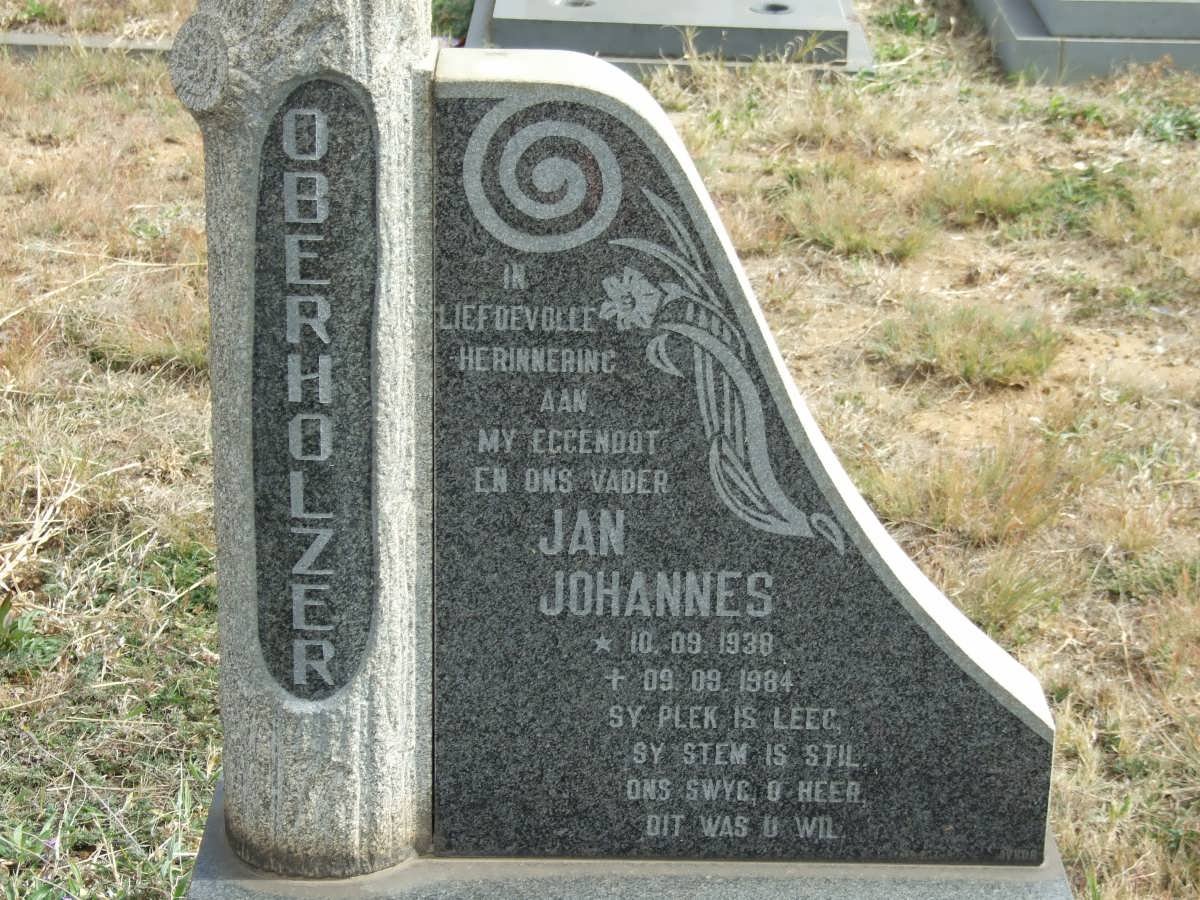 OBERHOLZER Jan Johannes 1938-1984